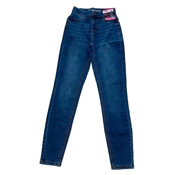 💙 🆕 NO BOUNDARIES Juniors' Curvy Super High Rise Jeans Size XS - Picture 1 of 5